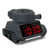 Novel Design Tank LED Clock Light Wireless Charging Tank Car Toy Clock For Kids