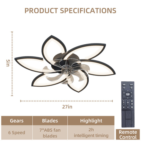 Acrylic Ceiling Fan